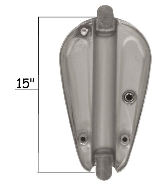 2.4 GALLON LOW TUNNEL BOBBER GAS TANK FOR CUSTOM USE