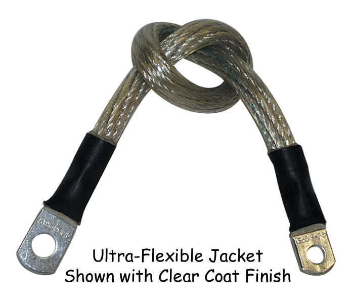 ULTRA-FLEXIBLE BATTERY CABLES FOR MOST MODELS - SPORTSTER 04/09 - CLEAR