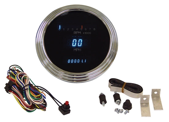 V-FACTOR DIGITAL SPEEDOMETER/TACHOMETER FOR TANK MOUNTED DASH