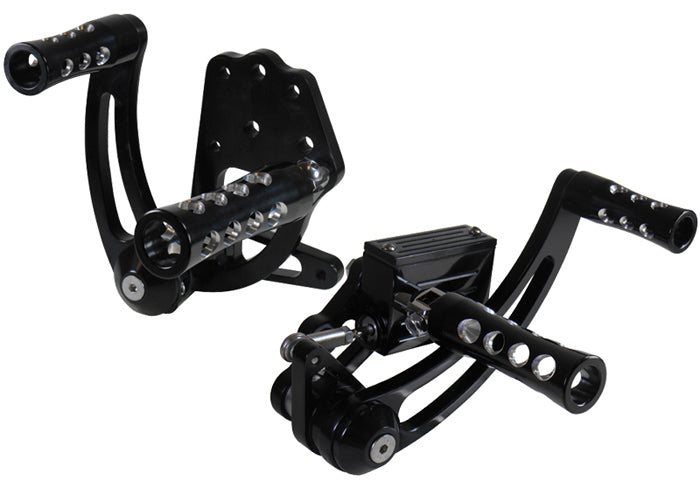 V-FACTOR BILLET FORWARD CONTROLS FOR BIG TWIN 4 SPEED & SOFTAIL