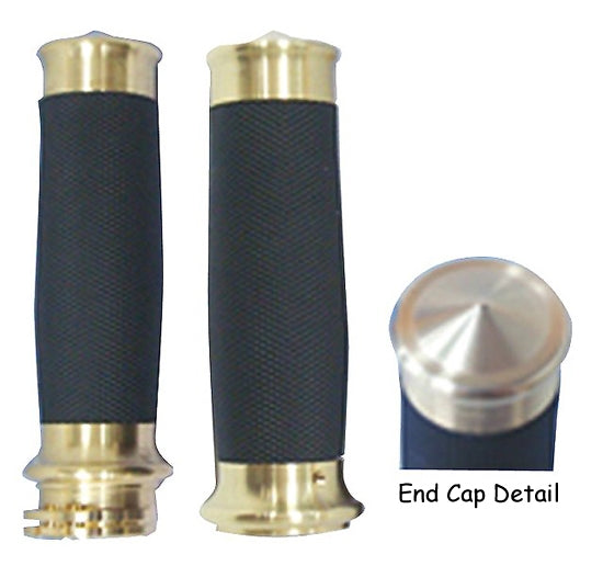 V-FACTOR BRASS HANDLEBAR GRIP SET