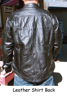 RIDERWARE LEATHER SHIRT JACKET