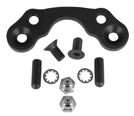 HANDLEBAR RISER ADAPTER KIT FITS SPRINGERS, 3.5" CENTERS BLACK